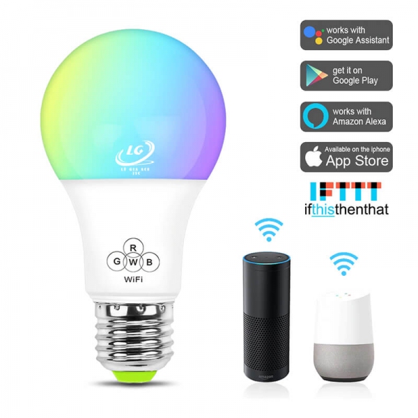 Bóng đèn thông minh LED 7 màu Wifi Tuya Q7 Công suất 7W