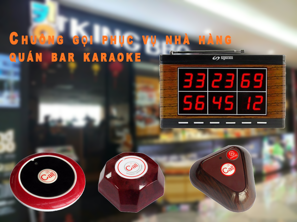Chuông gọi phục vụ nhà hàng quán bar karaoke